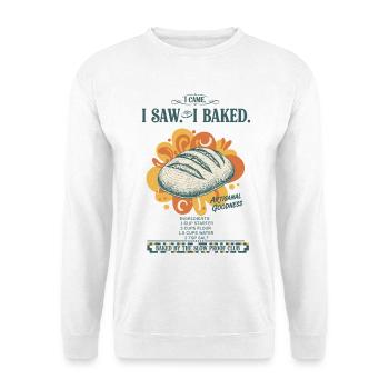 sourdough bread baking baker sourdough starter - Unisex Sweatshirt - white - Front