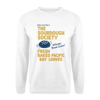 Sauerteigbrot-Backbäcker-Gesellschaft - Unisex Pullover - Weiß - Vorne