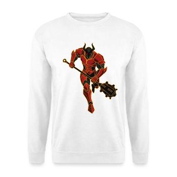 Devil Demon Mask Death Fantasy Satan Halloween - Unisex Sweatshirt - white - Front