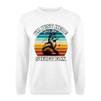Funny Swift Fox Sayings - Unisex Sweatshirt - white - Front