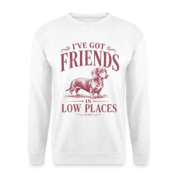 Funny dachshund design for dog owners - Unisex Sweatshirt - white - Front