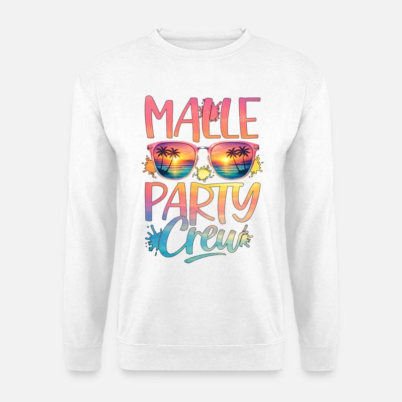 Malle Party Crew - Unisex Pullover - Weiß