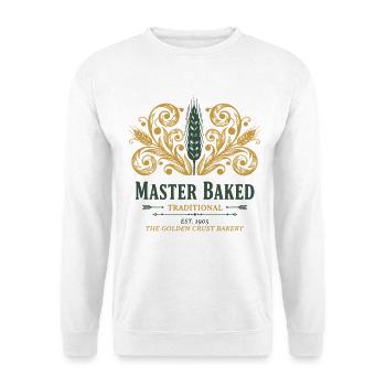 Sourdough Bread Baking Master Baked Traditional - Unisex Sweatshirt - white - Front