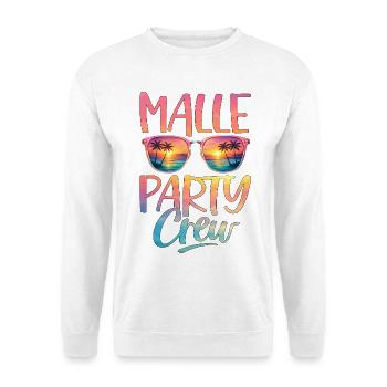 Malle Party Crew - Unisex Sweatshirt - white - Front