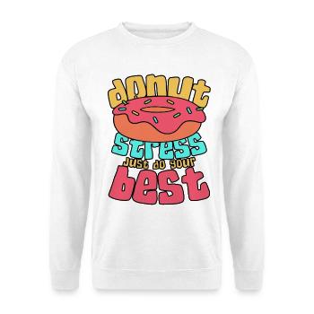 Ambiance Stress Office de Donut - Sweat-shirt Unisexe - blanc - Devant