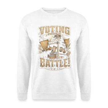 Jour des anciens combattants pour les démocrates : Voter est mon combat - Sweat-shirt Unisexe - blanc - Devant