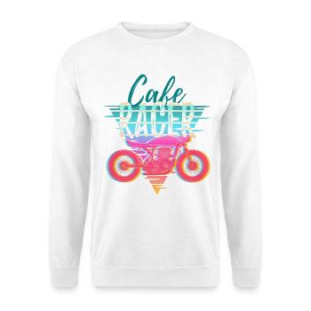 Moto – Cadeau Café Racer Rétro - Sweat-shirt Unisexe - blanc - Devant