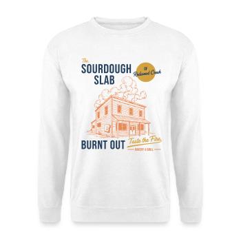 Sauerteigbrot-Backer Die Sauerteigplatte - Unisex Pullover - Weiß - Vorne