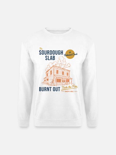 Sauerteigbrot-Backer Die Sauerteigplatte - Unisex Pullover - Weiß