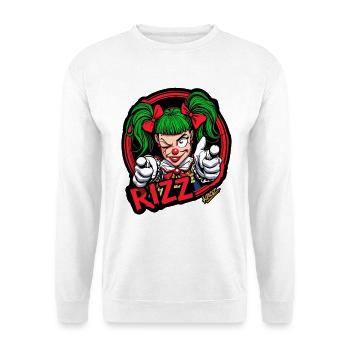 Rizz Clown Neon Pop - Unisex Sweatshirt - white - Front