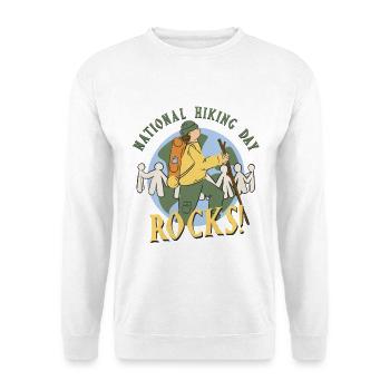 Hiking Day Hiking Hike - Unisex Sweatshirt - white - Front