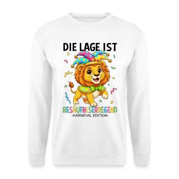 Die Lage Ist Besäufniserregend Karneval Edition - Unisex Pullover - Weiß - Vorne