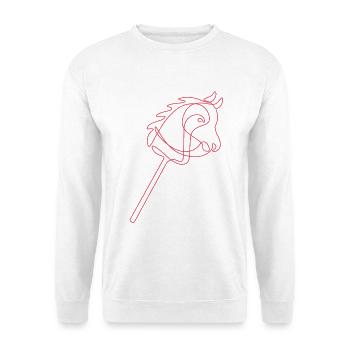 Montage amateur | Équitation | Sports | Don - Sweat-shirt Unisexe - blanc - Devant