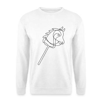 Montage amateur | Équitation | Sports | Don - Sweat-shirt Unisexe - blanc - Devant