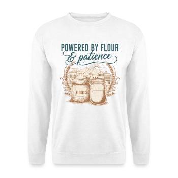 Sourdough Bread Baking Powered By Flour - Unisex Sweatshirt - white - Front