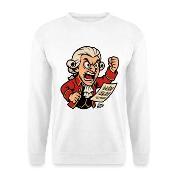 Fierce Ludwig Classic Music Maestro  - Unisex Sweatshirt - white - Front