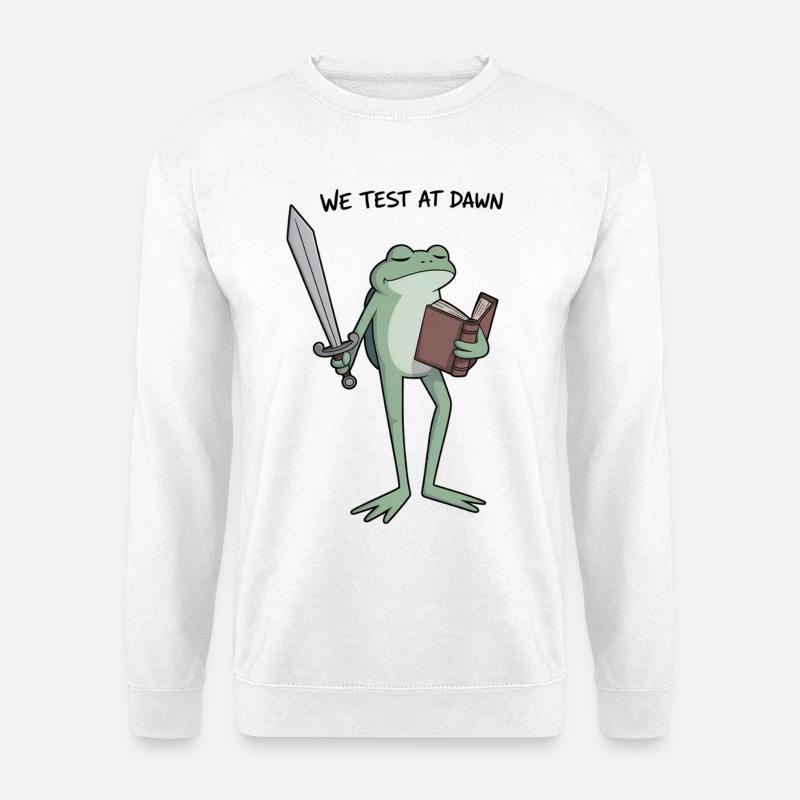 Dawnbound Frog Knight - Unisex Sweatshirt - white