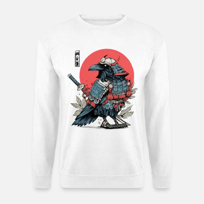 Crimson Samurai Raven Armor - Unisex Sweatshirt - white