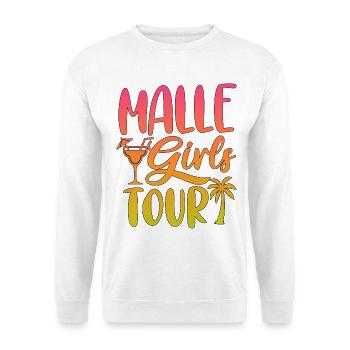 Fête de fin d’année du circuit des filles à Majorque - Sweat-shirt Unisexe - blanc - Devant