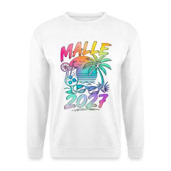 Malle 2027 Mallorca Holiday Party Summer - Unisex Sweatshirt - white - Front