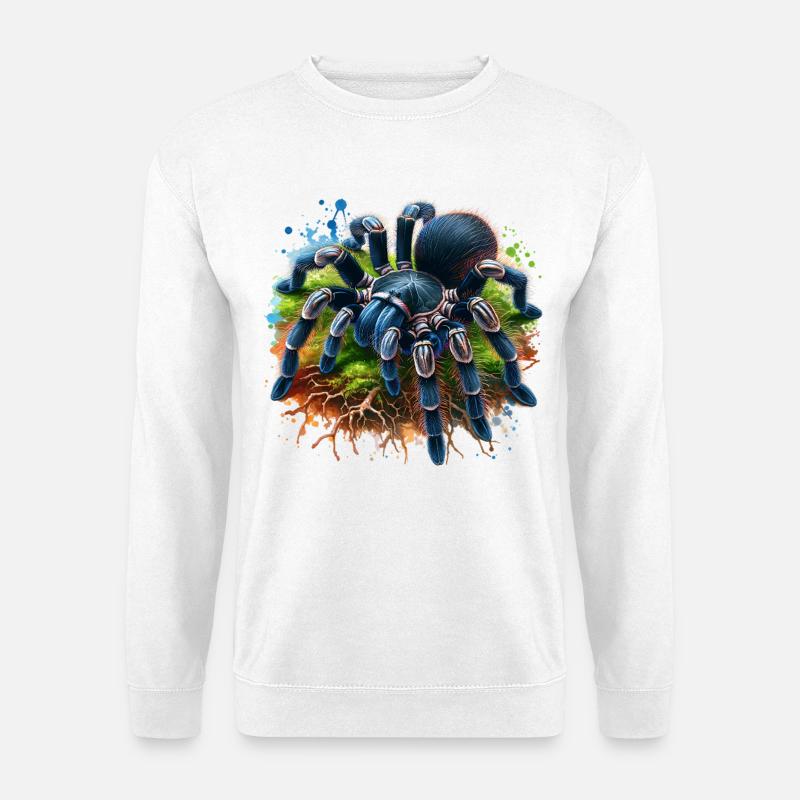 Black Tarantula Gift - Unisex Sweatshirt - white