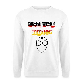Nicht mein Kanzler Deutschland Politik Meme Lustig - Unisex Pullover - Weiß - Vorne
