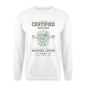 Certified Matcha Lover Kyoto Originals Green Tea - Unisex Sweatshirt - white - Front