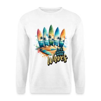 Prenons quelques vagues - Sweat-shirt Unisexe - blanc - Devant