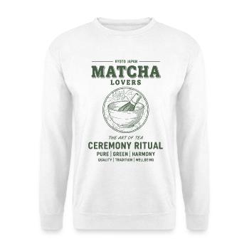 Matcha Lovers Kyoto Japan Ceremony Ritual Tea - Unisex Sweatshirt - white - Front