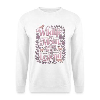 Vétérinaire de la faune Maman L’idole Le Vétérinaire du zoo - Sweat-shirt Unisexe - blanc - Devant