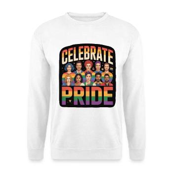 Célébrez la Fierté Arc-en-ciel LGBTQ - Sweat-shirt Unisexe - blanc - Devant