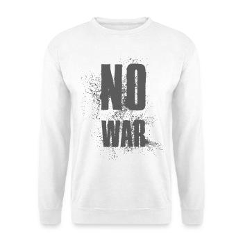 PAS DE GUERRE – Déclaration pour la paix contre la guerre - Sweat-shirt Unisexe - blanc - Devant