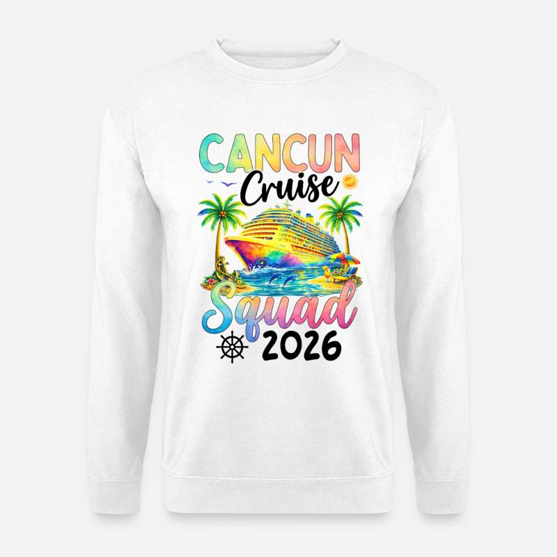 Cancun Cruise Squad 2026 - Unisex Sweatshirt - white
