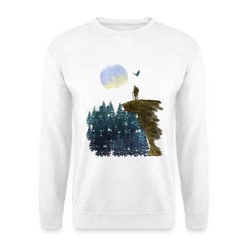 Mountain and Rock Hiker Adventure - Unisex Sweatshirt - white - Front