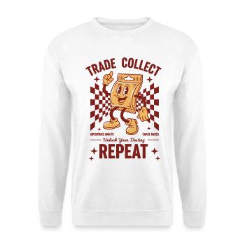 Échange, collectionner, rejouer, débloquer votre carte à collectionner - Sweat-shirt Unisexe - blanc - Devant