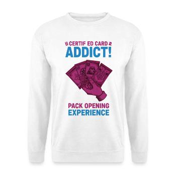 Expérience d’ouverture du pack Certified Card Addict - Sweat-shirt Unisexe - blanc - Devant