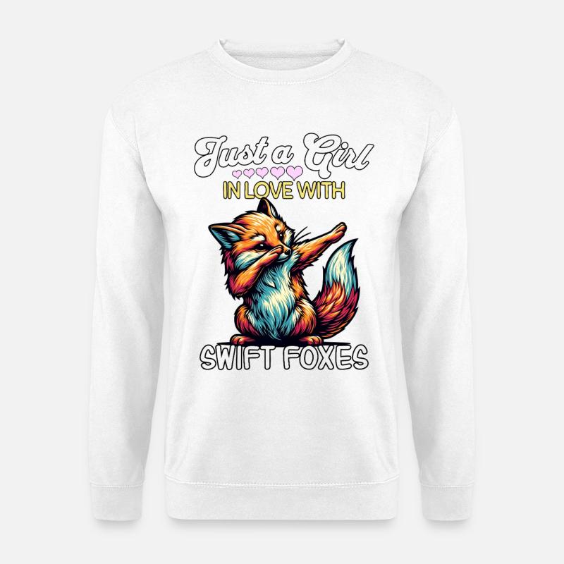 Swiftfox Girl Swift Fox - Unisex Sweatshirt - white