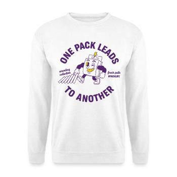 One Pack Leads To Another Trading Card Packlife - Unisex Sweatshirt - white - Front
