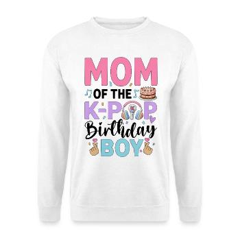 Maman du garçon anniversaire de la K-Pop - Sweat-shirt Unisexe - blanc - Devant