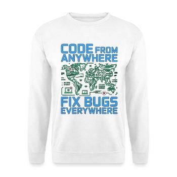 Remote Developer Code From Anywhere Remote Tech - Unisex Sweatshirt - white - Front