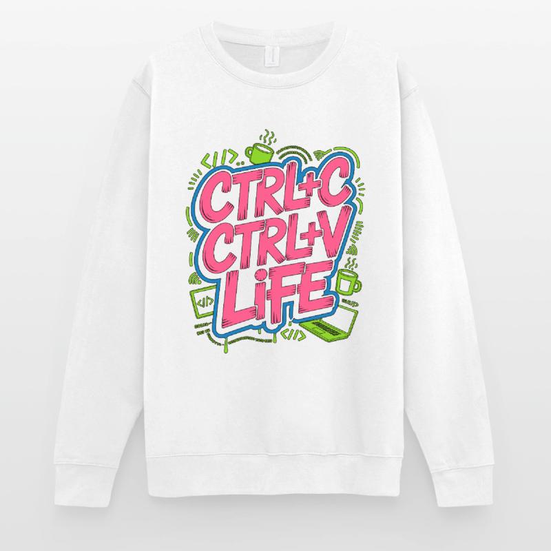 Remote Developer Ctrl+C Ctrl+V Life Web Developer Unisex Sweatshirt