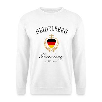 Heidelberg Wappen Krone – Reise Souvenir - Unisex Pullover - Weiß - Vorne