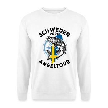 Schweden 2026 Angeltour | Angler | Hecht - Unisex Pullover - Weiß - Vorne
