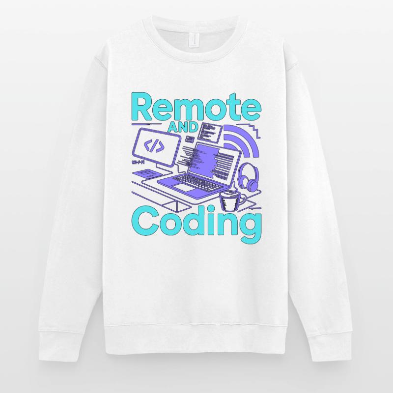 Développeur à distance et programmeur web en programmation web Sweat-shirt Unisexe