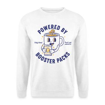 Angetrieben von Booster Packs Daily Grind Pack Glück - Unisex Pullover - Weiß - Vorne