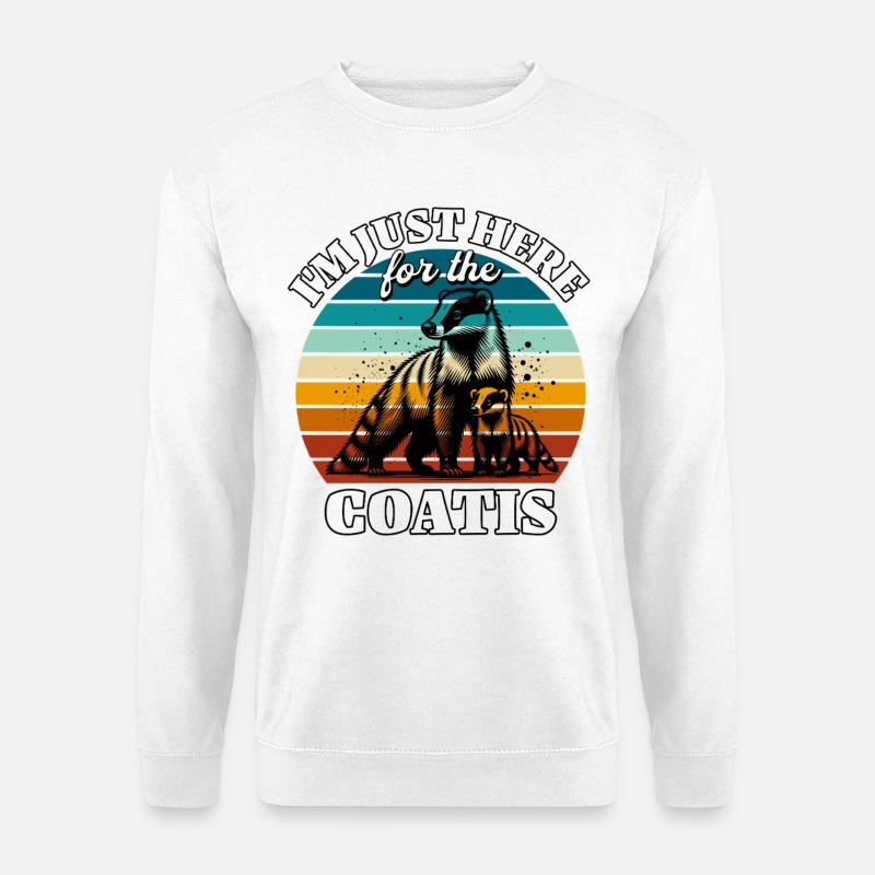 Funny Coati Sayings - Unisex Sweatshirt - white