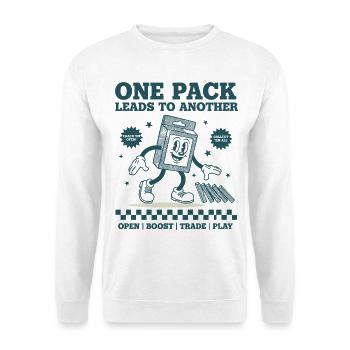 One Pack Leads To Another Trading Card Addict - Unisex Sweatshirt - white - Front