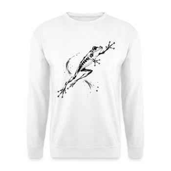 Red Eyed Tree Frog Rainforest - Unisex Sweatshirt - white - Front
