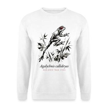 Red Eyed Tree Frog Rainforest - Unisex Sweatshirt - white - Front