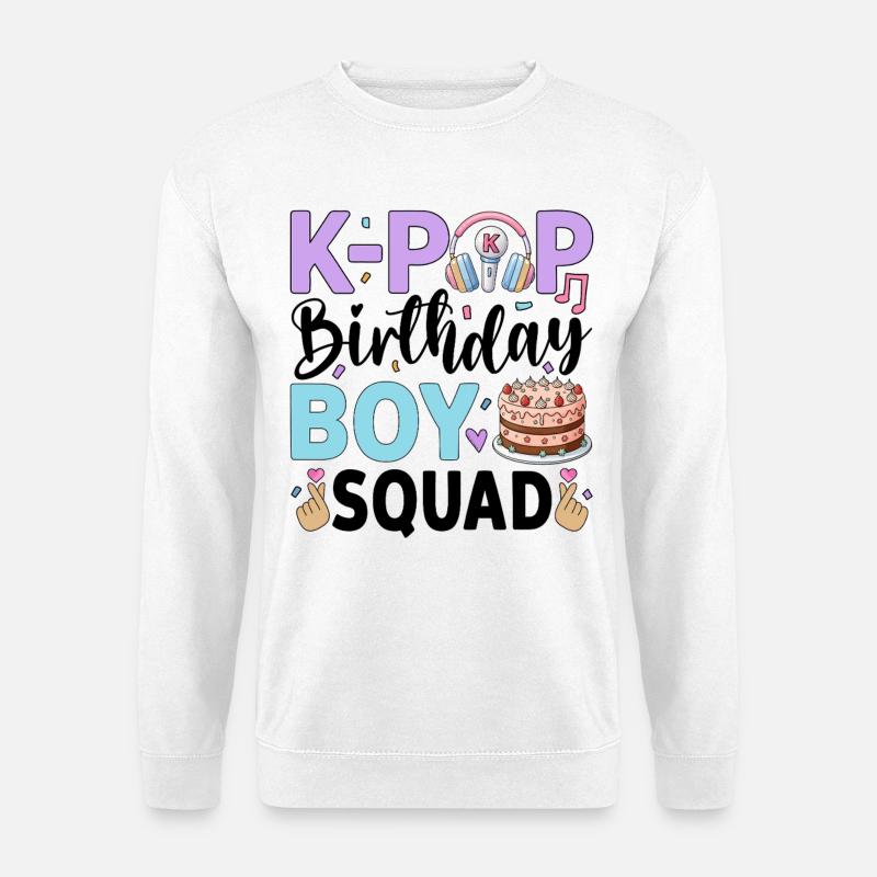 K-Pop Birthday Boy Squad - Unisex Sweatshirt - white